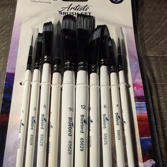 Bluebird Artists Brush 10 Piece Set - NWT! - Picture 5 of 7